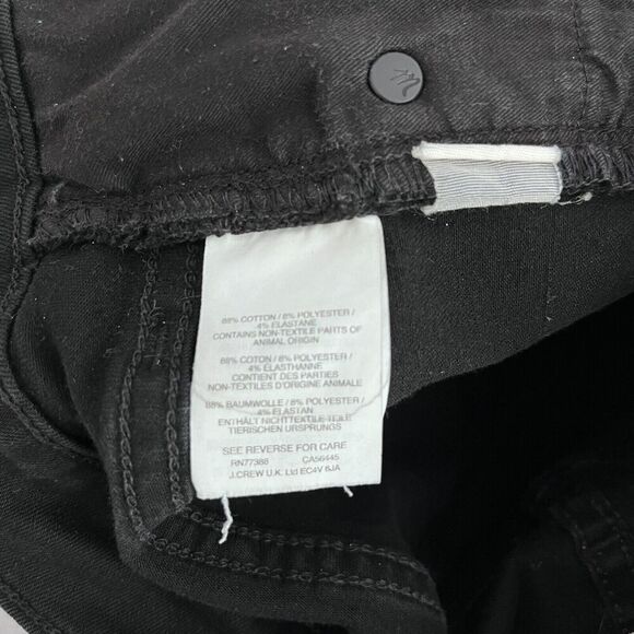 Madewell Jeans Women 29 Black 9" High Rise Skinny Denim Grunge Cropped Stretch - Picture 6 of 15